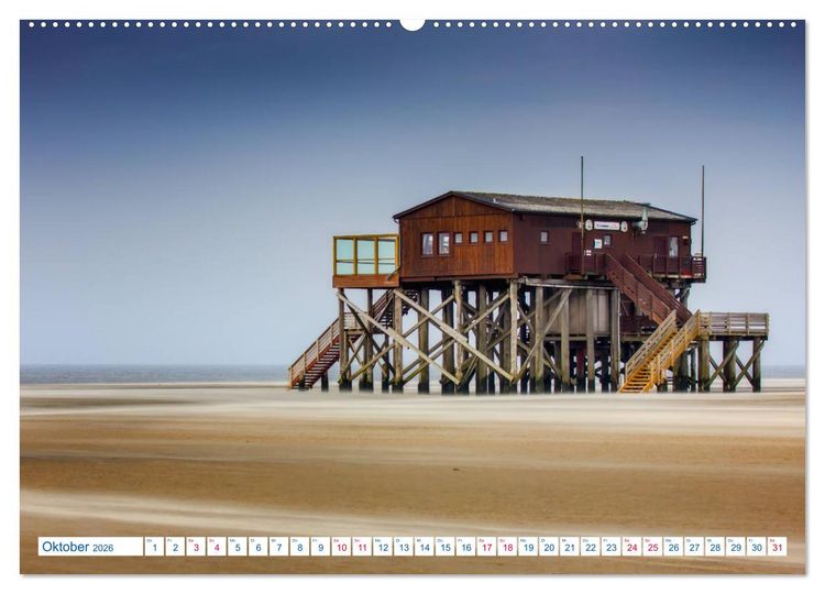 Produktbild: St. Peter-Ording Stranderlebnisse (hochwertiger Premium Wandkalender 2026 DIN A2 quer), Kunstdruck in Hochglanz