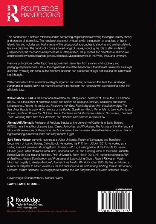 Produktbild: Routledge Handbook of Islamic Law
