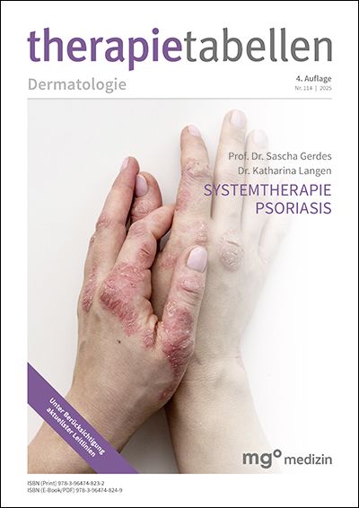 Produktbild: Therapietabellen Psoriasis (4. Auflage)