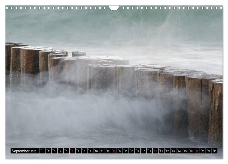 Produktbild: Binz Zingst 2026 (Wandkalender 2026 DIN A3 quer), CALVENDO Monatskalender