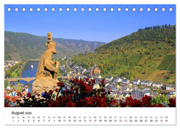 Produktbild: Cochem - Eine Perle an der Mosel (Tischkalender 2026 DIN A5 quer), CALVENDO Monatskalender