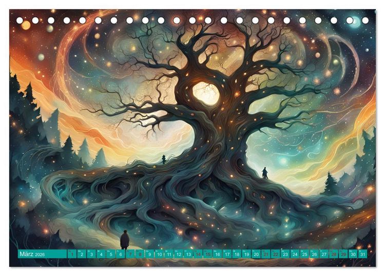 Produktbild: B&auml;ume wie Pers&ouml;nlichkeiten (Tischkalender 2026 DIN A5 quer), CALVENDO Monatskalender