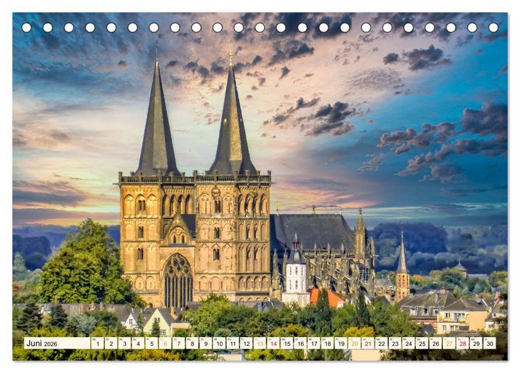 Produktbild: Reise durch Deutschland - Xanten am Niederrhein (Tischkalender 2026 DIN A5 quer), CALVENDO Monatskalender