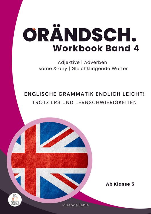 Produktbild: Or&auml;ndsch Workbook Band 4 Adjektive Adverbien some any Gleichklingende W&ouml;rter