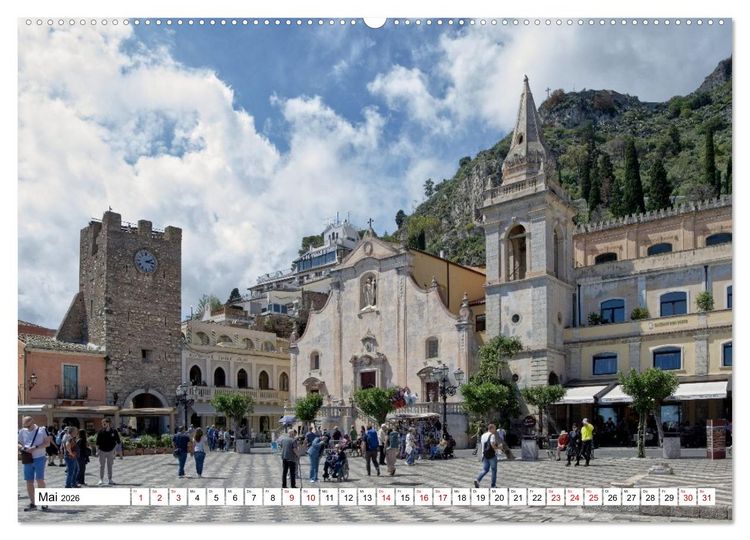 Produktbild: Sizilien - Wo der S&uuml;den leuchtet (hochwertiger Premium Wandkalender 2026 DIN A2 quer), Kunstdruck in Hochglanz