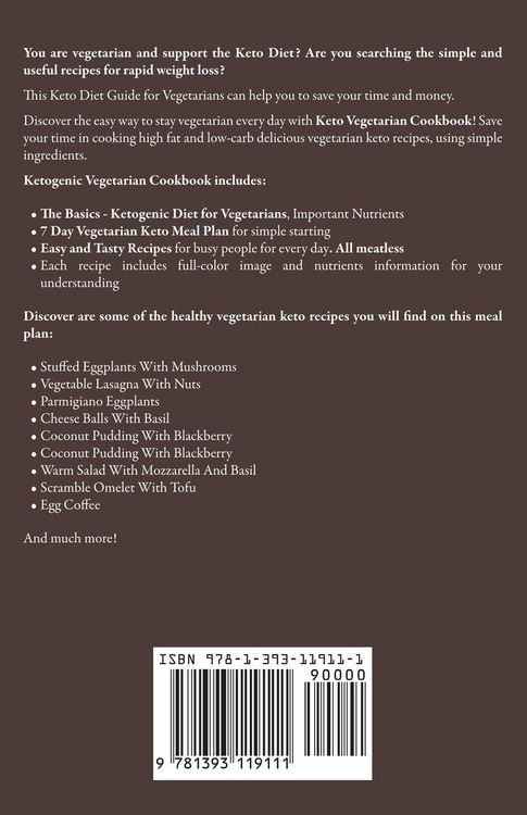 Produktbild: Keto Vegetarian Cookbook