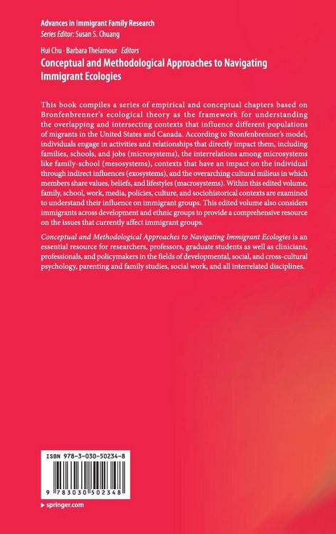 Produktbild: Conceptual and Methodological Approaches to Navigating Immigrant Ecologies