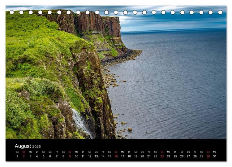Produktbild: Schottlands Inseln (Tischkalender 2026 DIN A5 quer), CALVENDO Monatskalender