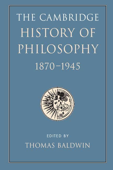 Produktbild: The Cambridge History of Philosophy 1870-1945