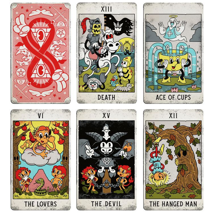 Produktbild: Mystical Medleys Vintage Cartoon Tarot Deck