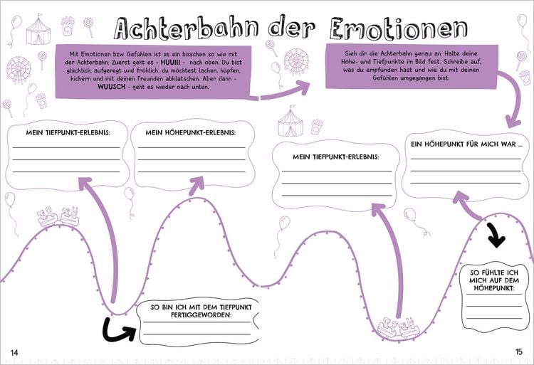 Produktbild: F&uuml;hl dich gut! Achtsamkeit f&uuml;r Kinder. Mit Spielen, R&auml;tseln, Yoga u.v.m. die Gef&uuml;hle erforschen