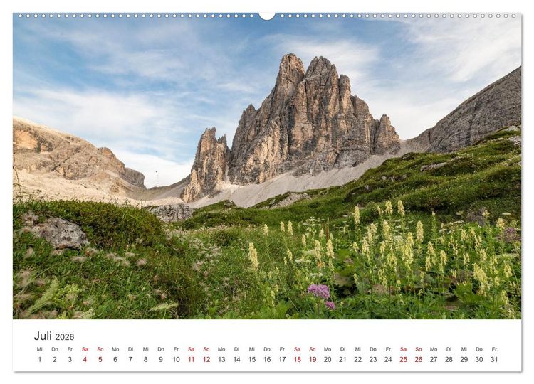 Produktbild: Emotionen der Berge (hochwertiger Premium Wandkalender 2026 DIN A2 quer), Kunstdruck in Hochglanz