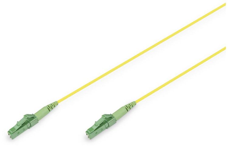 Produktbild: Digitus DK-2933-03-APC-SX Glasfaser LWL Anschlusskabel 3 m Gelb [1x LC/APC 8&deg;-Stecker, LC APC-Stecker - 1x LC APC-Stecker, LC/APC 8&deg;-Stecker] 9/125