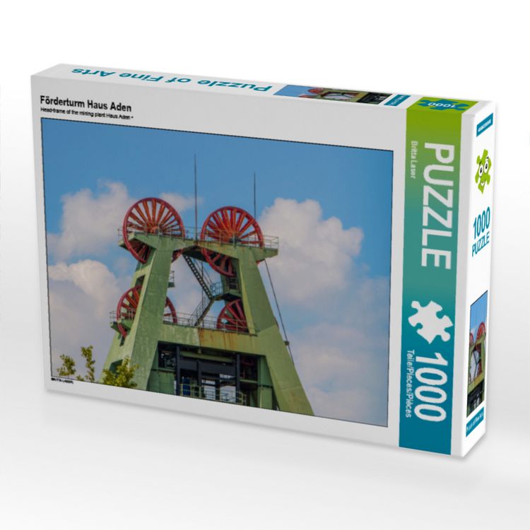 Produktbild: CALVENDO Puzzle F&ouml;rderturm Haus Aden 1000 Teile Puzzle quer | 1000 Teile Lege-Gr&ouml;&szlig;e 64 &times; 48 cm Foto-Puzzle f&uuml;r gl&uuml;ckliche Stunden