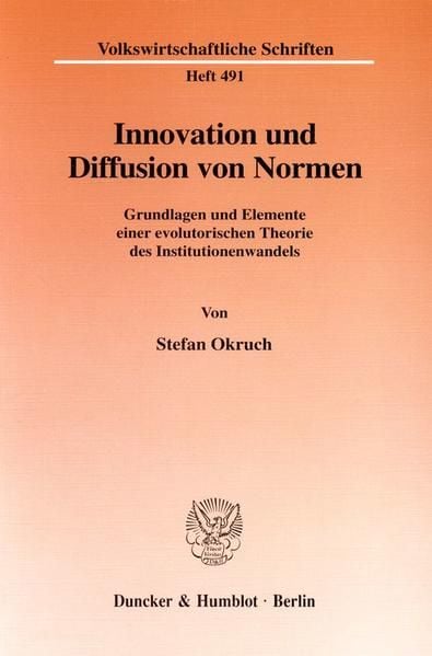 Produktbild: Innovation und Diffusion von Normen.