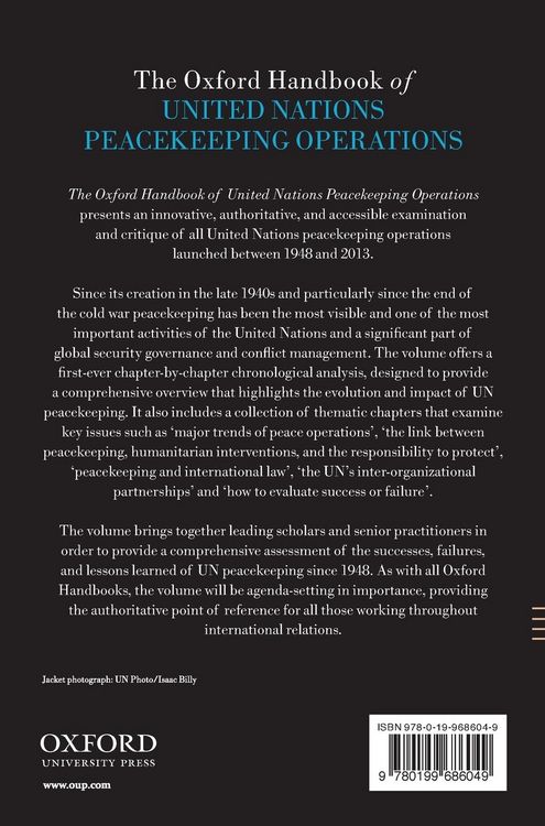 Produktbild: The Oxford Handbook of United Nations Peacekeeping Operations