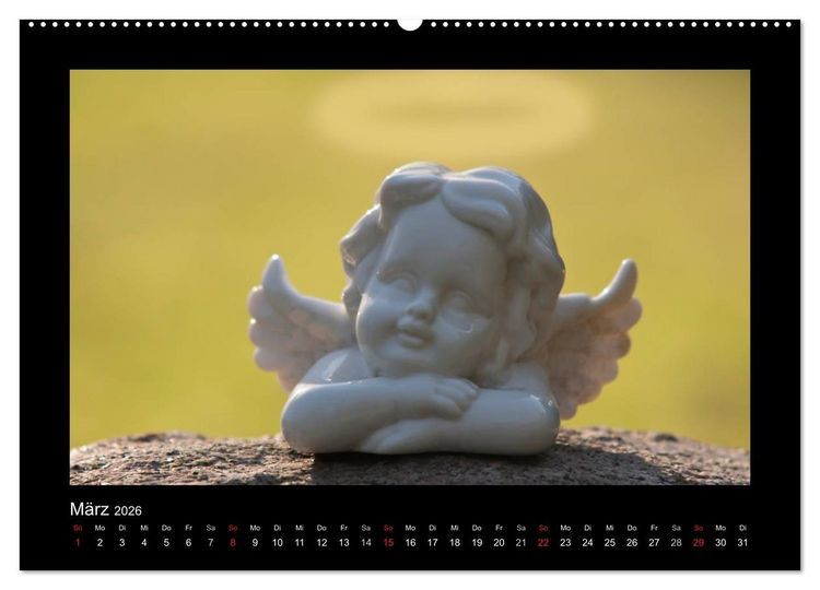 Produktbild: Engel f&uuml;r Gl&uuml;ck & Schutz (hochwertiger Premium Wandkalender 2026 DIN A2 quer), Kunstdruck in Hochglanz