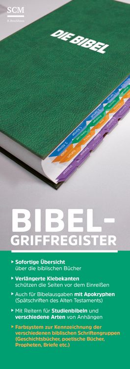Produktbild: Bibel-Griffregister mit Farbsystem