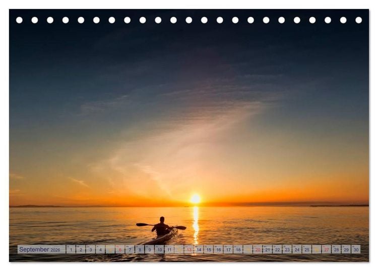 Produktbild: Kalender - Fotos selbst einkleben und selbst gestalten (Tischkalender 2026 DIN A5 quer), CALVENDO Monatskalender