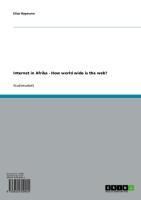 Produktbild: Internet in Afrika - How world wide is the web?