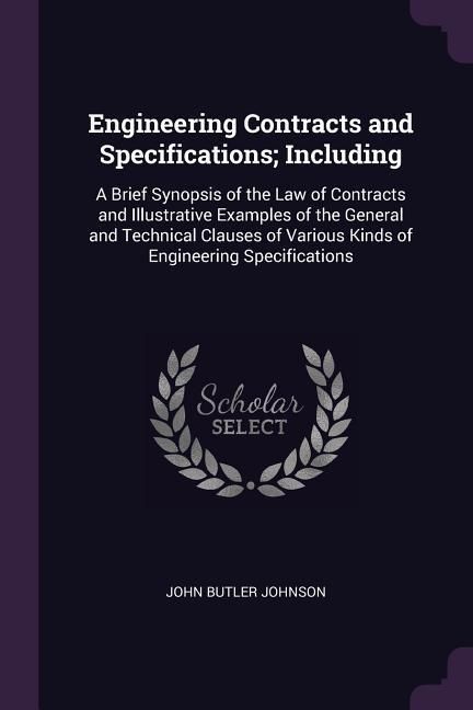 Produktbild: Engineering Contracts and Specifications; Including