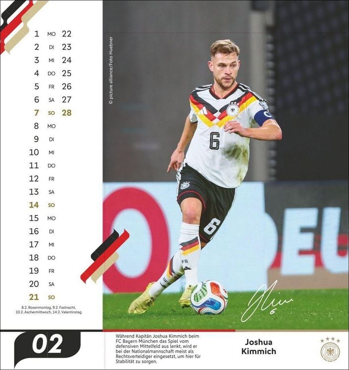 Produktbild: DFB M&auml;nner Postkartenkalender 2027