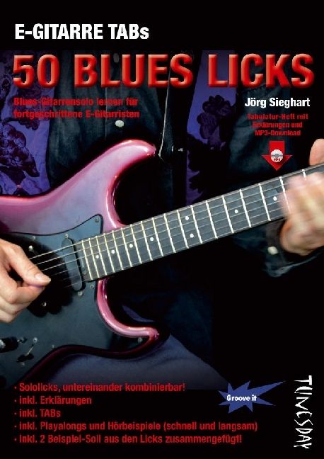 Produktbild: E-Gitarre TABs - 50 Blues Licks