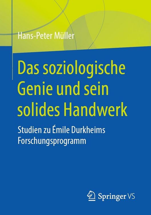 Produktbild: Das soziologische Genie und sein solides Handwerk