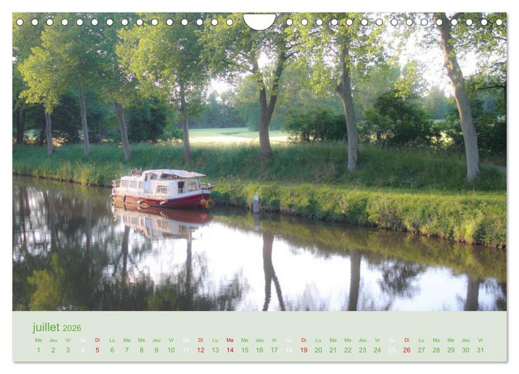 Produktbild: Croisi&egrave;re sur le Canal du Midi (Calendrier mural 2026 DIN A4 vertical), CALVENDO calendrier mensuel