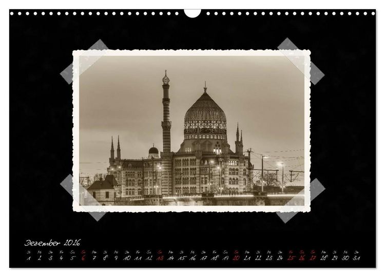 Produktbild: Dresden - Ein Kalender mit Fotografien wie aus einem alten Fotoalbum (Wandkalender 2026 DIN A3 quer), CALVENDO Monatskalender