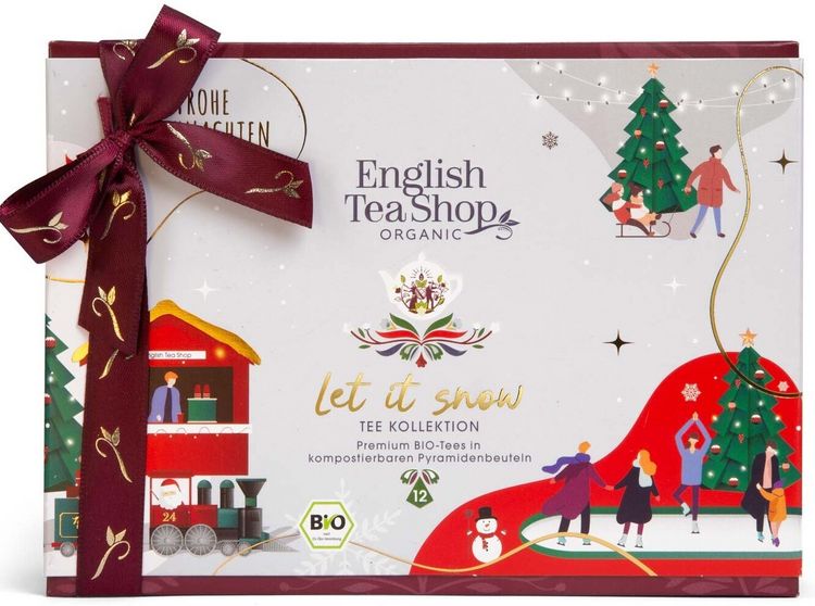 Produktbild: ETS - Teegeschenk "Let it snow", BIO, 12 Pyramiden-Beutel