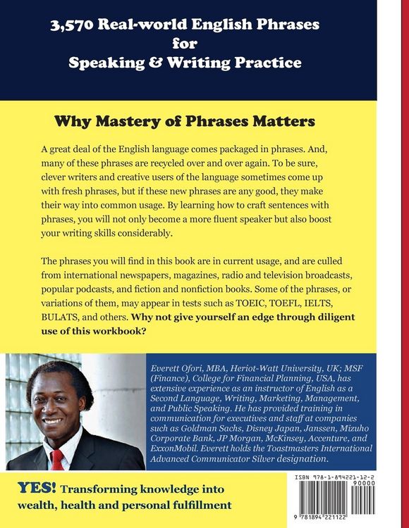 Produktbild: 3,570 Real-world English Phrases for Speaking and Writing Practice - Volume 1