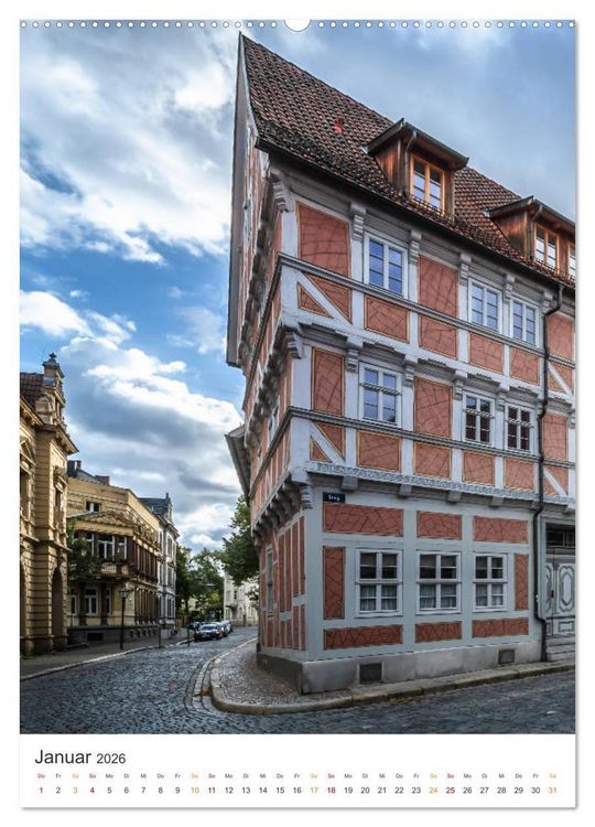 Produktbild: Altstadt Quedlinburg (Wandkalender 2026 DIN A2 hoch), CALVENDO Monatskalender