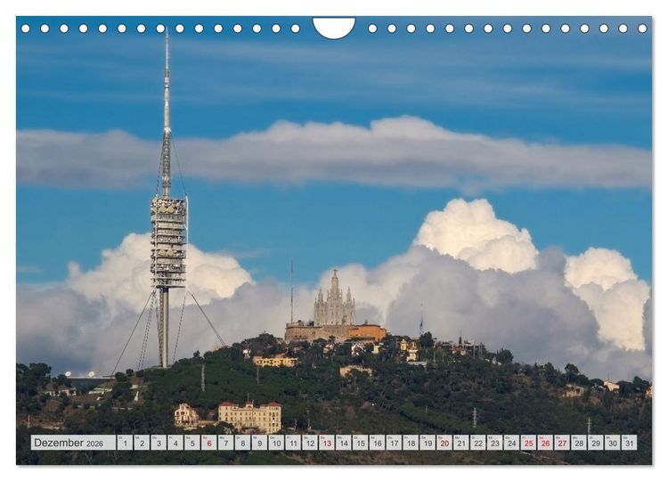 Produktbild: BARCELONA - Metropole am Mittelmeer (Wandkalender 2026 DIN A4 quer), CALVENDO Monatskalender