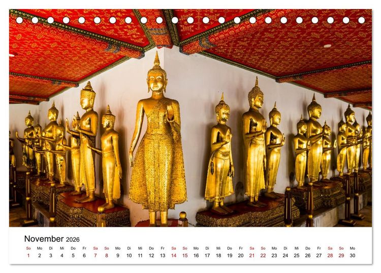 Produktbild: 3 Tage Bangkog (Tischkalender 2026 DIN A5 quer), CALVENDO Monatskalender