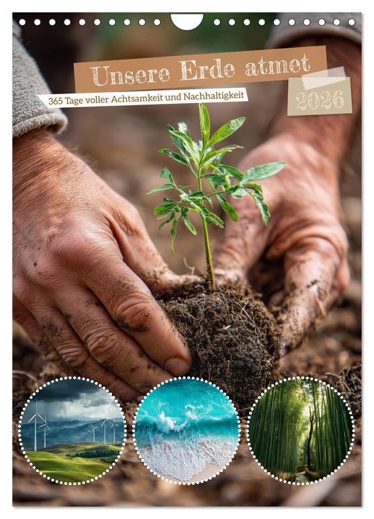 Produktbild: Unsere Erde atmet (Wandkalender 2026 DIN A4 hoch), CALVENDO Monatskalender