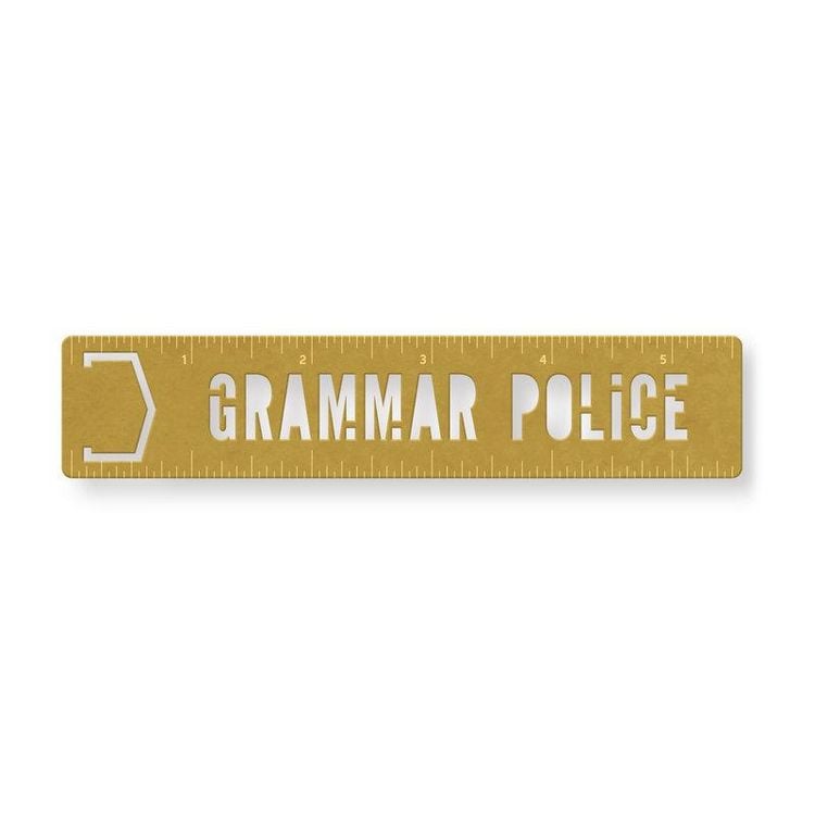 Produktbild: Grammar Police Metal Bookmark Stencil