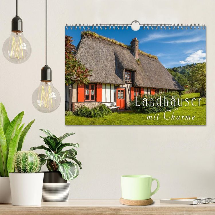 Produktbild: Landh&auml;user mit Charme (Wandkalender 2026 DIN A4 quer), CALVENDO Monatskalender