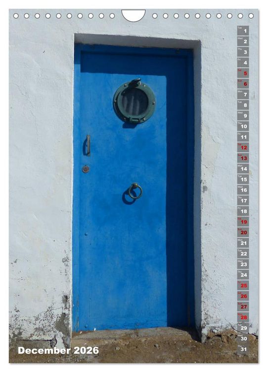 Produktbild: antique doors around europe (Wall Calendar 2026 DIN A4 portrait), CALVENDO 12 Month Wall Calendar