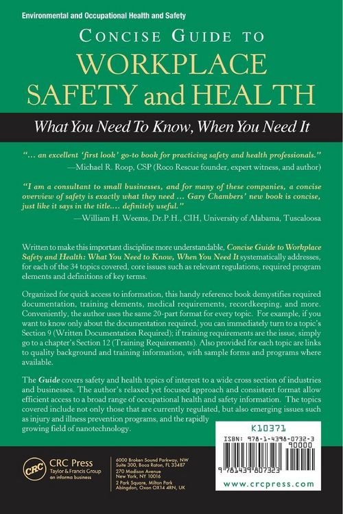 Produktbild: Concise Guide to Workplace Safety and Health