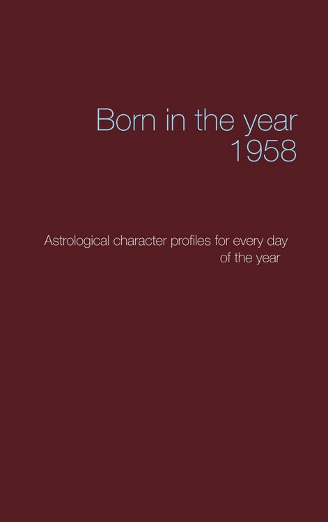 Produktbild: Born in the year 1958