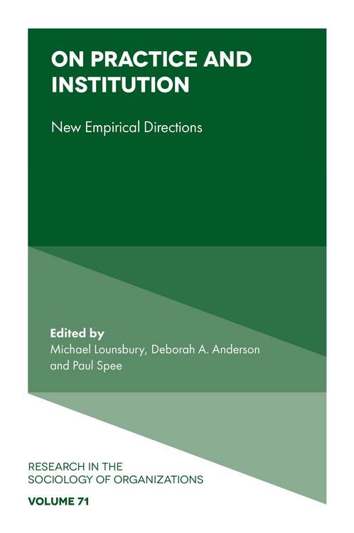 Produktbild: On Practice and Institution
