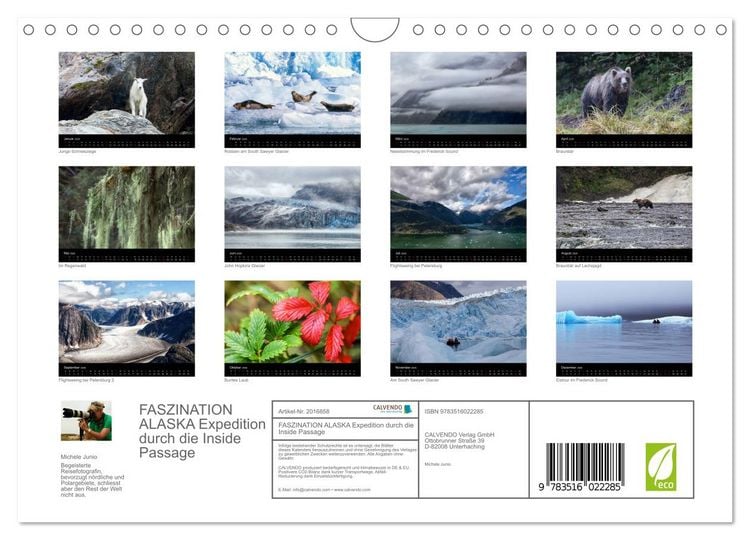 Produktbild: FASZINATION ALASKA Expedition durch die Inside Passage (Wandkalender 2026 DIN A4 quer), CALVENDO Monatskalender