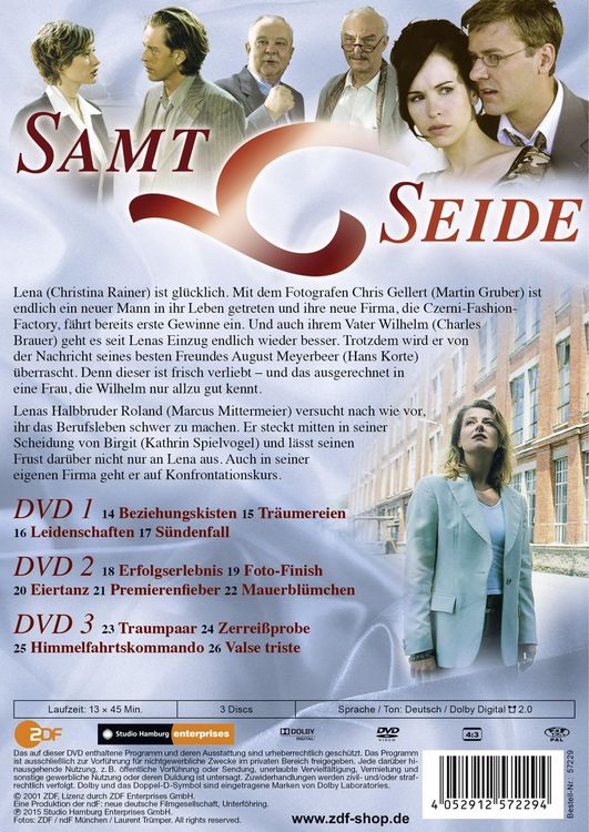 Produktbild: Samt & Seide - Staffel 2/Folgen 14-26 [3 DVDs]