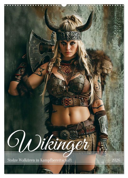 Produktbild: Wikinger - Stolze Walk&uuml;ren in Kampfbereitschaft (Wandkalender 2026 DIN A2 hoch), CALVENDO Monatskalender