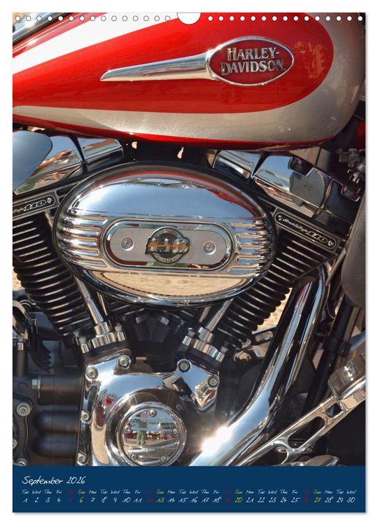 Produktbild: Harley Davidson in Details (Wall Calendar 2026 DIN A3 portrait), CALVENDO 12 Month Wall Calendar