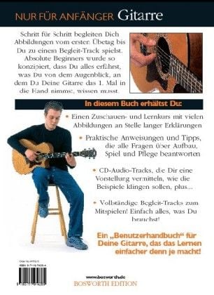 Produktbild: 'Nur f&uuml;r Anf&auml;nger' - Gitarre (mit CD)