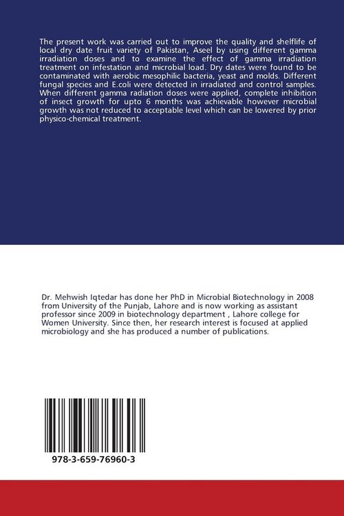Produktbild: Preservation of Dry Dates by cobalt-60 Gamma Radiation