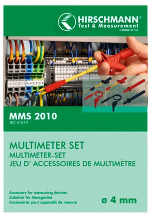 Produktbild: Hirschmann Test & Measurement MMS 2010 Sicherheits-Messleitungs-Set Lamellenstecker 4 mm Lamellenstecker 4 mm 1.00 m Schwarz, Rot 1 St.