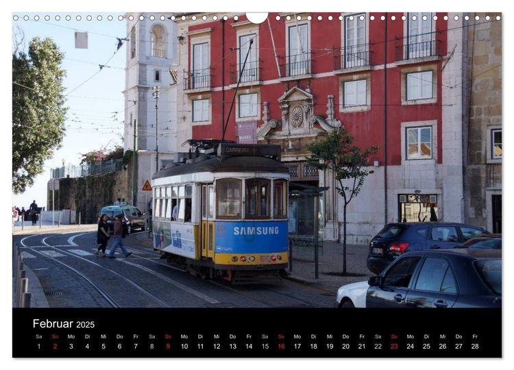 Produktbild: Mit der Tram durch Lissabon (Wandkalender 2025 DIN A3 quer), CALVENDO Monatskalender